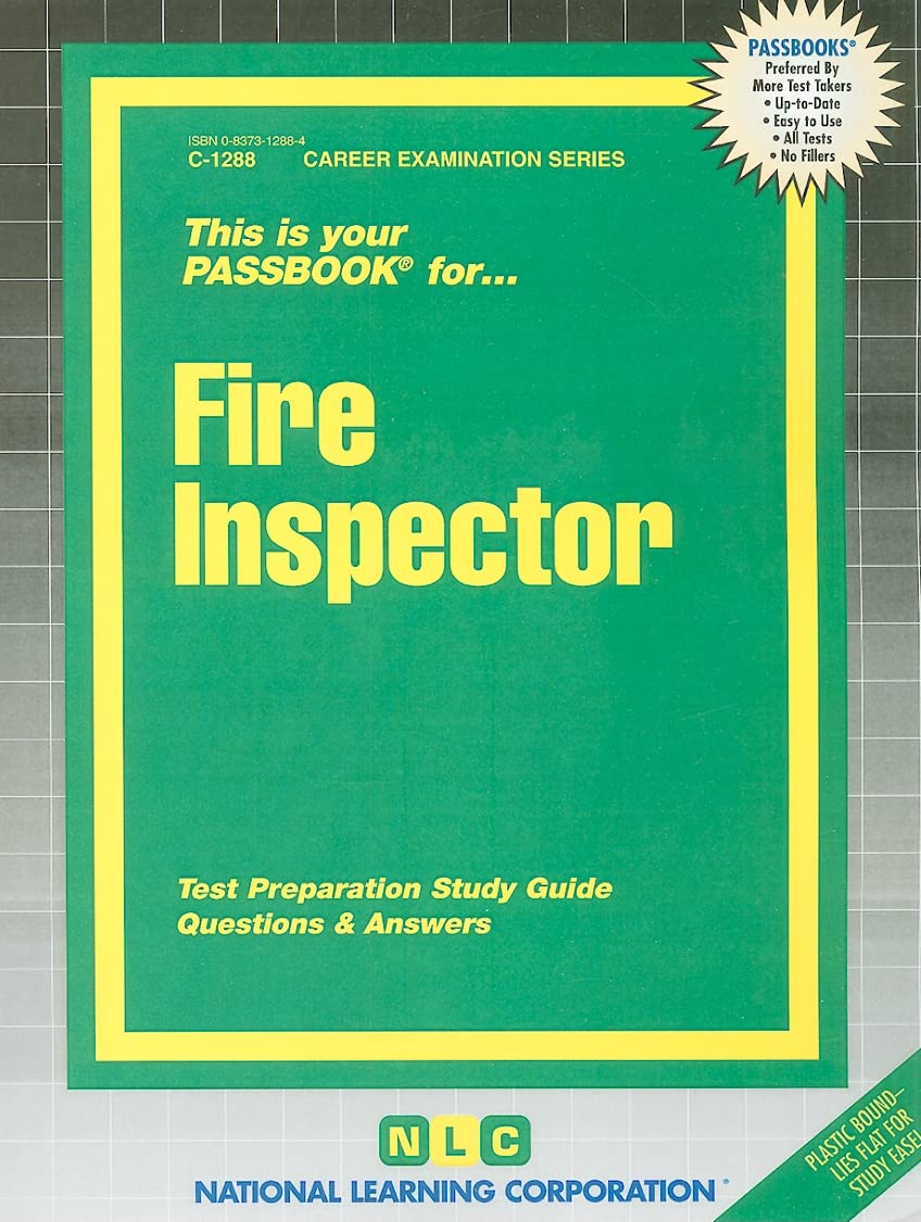 Fire Inspector(Passbooks) (Career Examination Series),Used