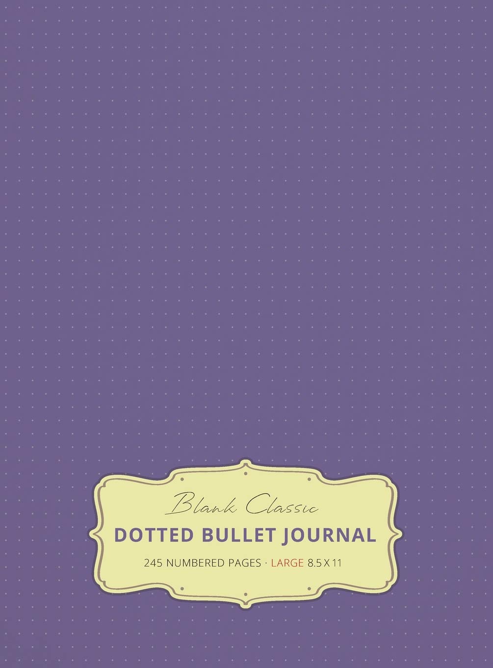 Large 8.5 x 11 Dotted Bullet Journal (Lavender #12) Hardcover  245 Numbered Pages,Used