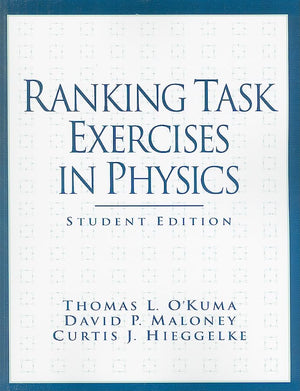 Ranking Task Exercises in Physics: Student Edition,Used
