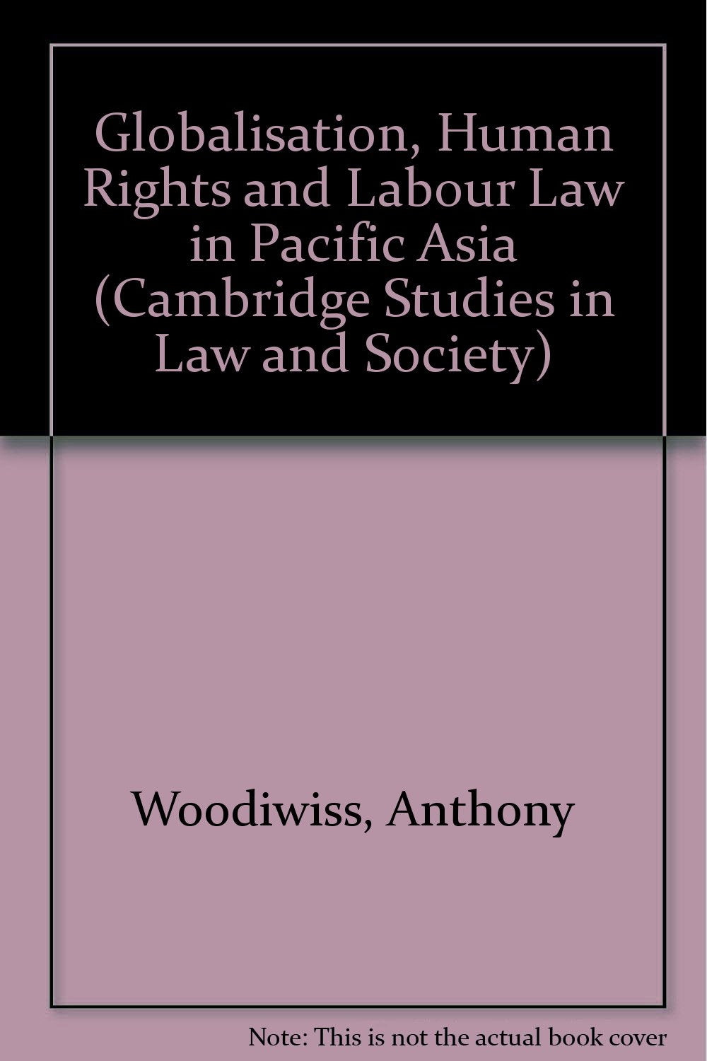Globalisation, Human Rights and Labour Law in Pacific Asia (Cambridge Studies in Law and Society),Used