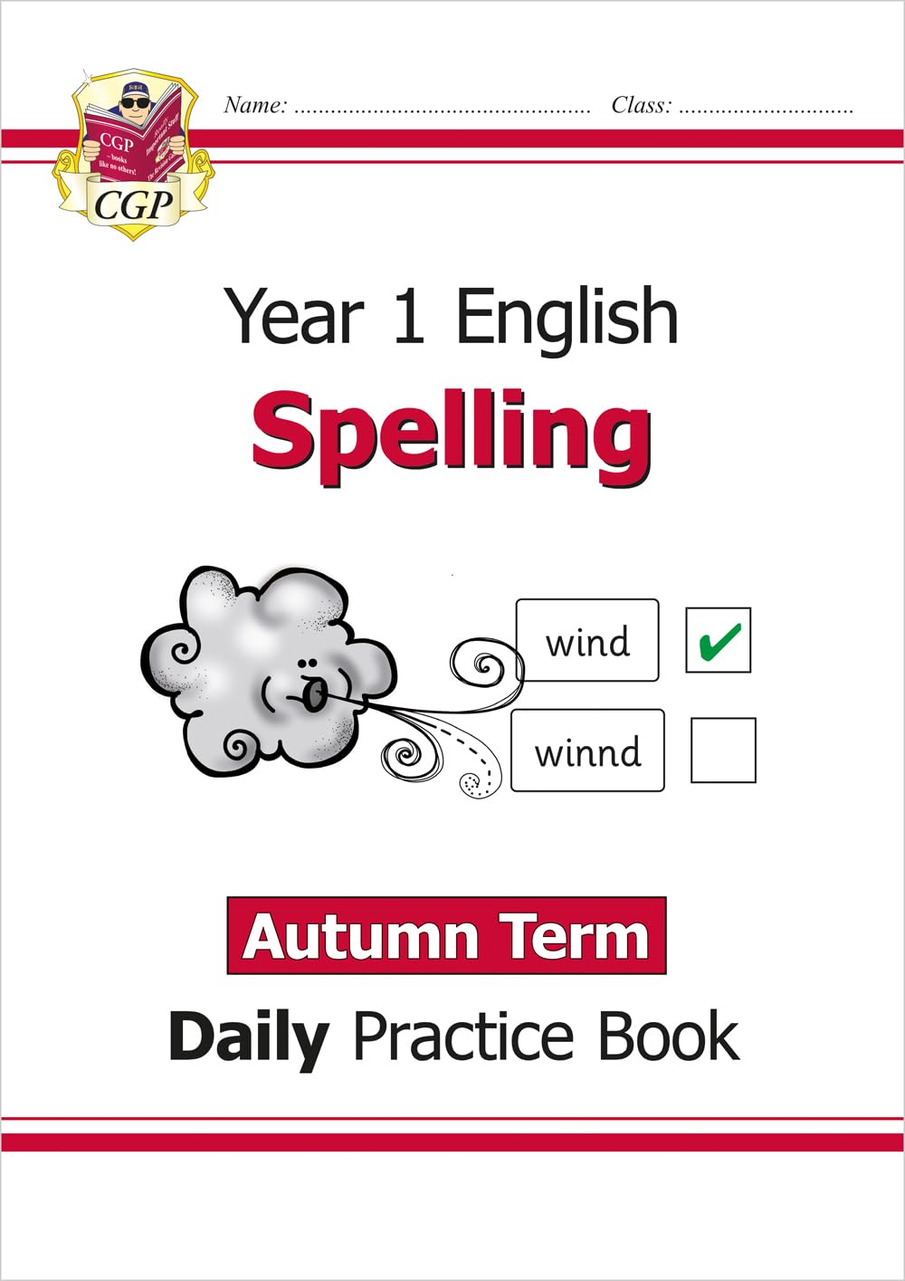 New KS1 Spelling Daily Practice Book: Year 1  Autumn Term (CGP KS1 English),Used