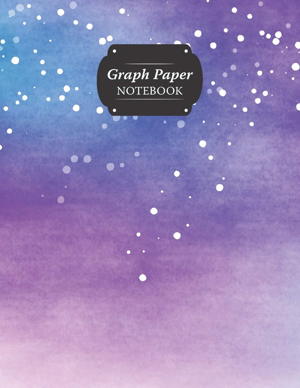 Graph Paper Notebook: Purple Sky Grid Paper Quad Ruled 5 Squares Per Inch Large Graphing Paper For Math Science 8.5