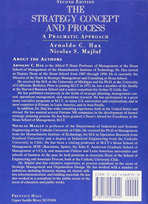 The Strategy Concept and Process: A Pragmatic Approach,New