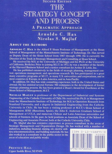 The Strategy Concept and Process: A Pragmatic Approach,New