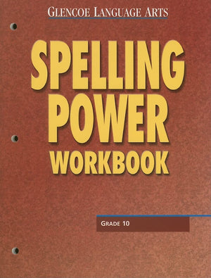 Glencoe Language Arts Spelling Power Workbook Grade 10,Used