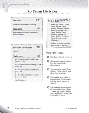 Math Games: SkillBased Practice for Third Grade,Used