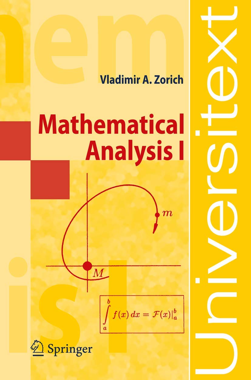 Mathematical Analysis I (Universitext),Used