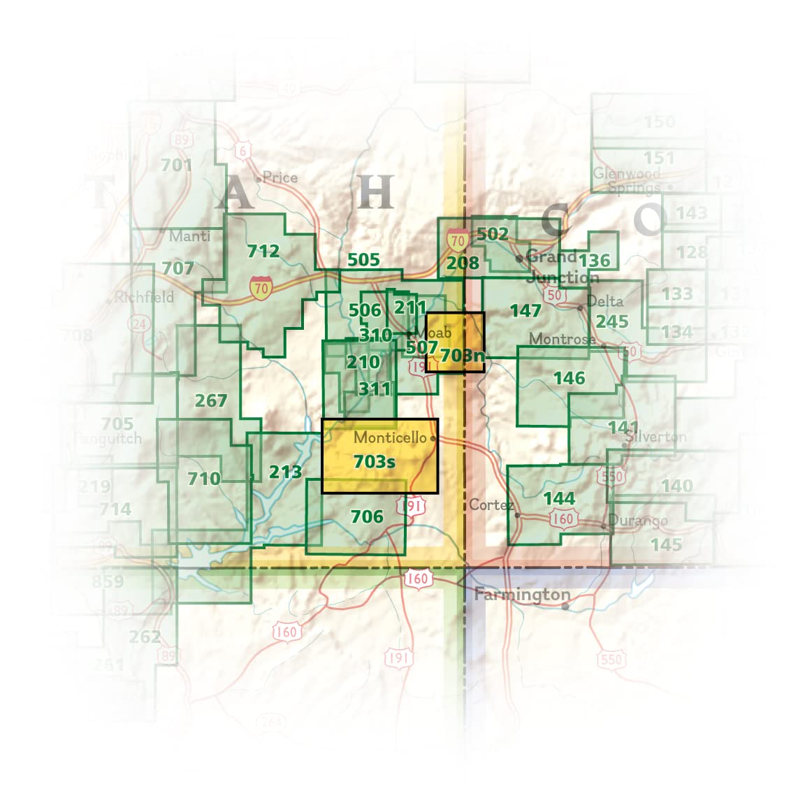 Mantila Sal National Forest Map (National Geographic Trails Illustrated Map, 703)