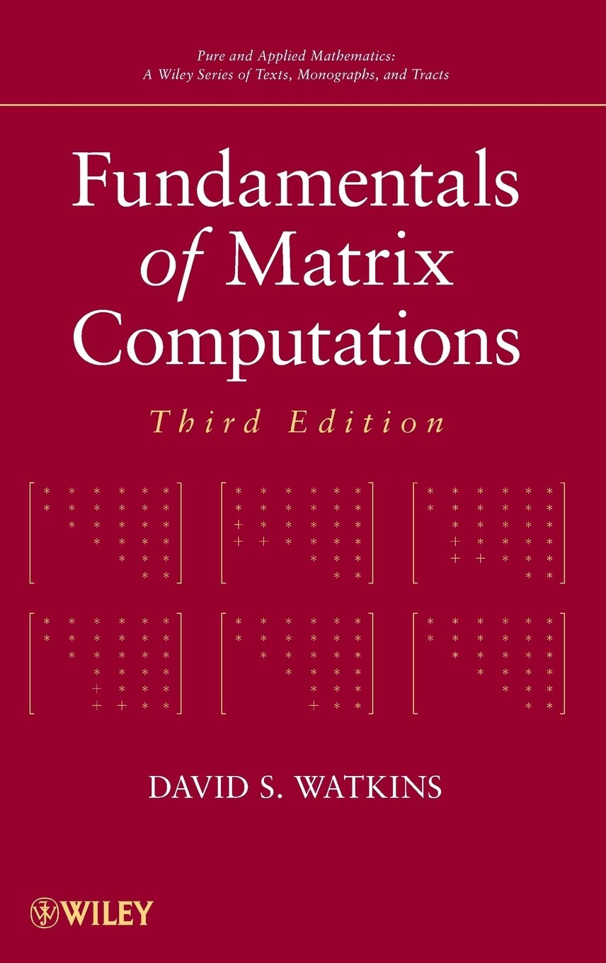 Fundamentals of Matrix Computations,Used