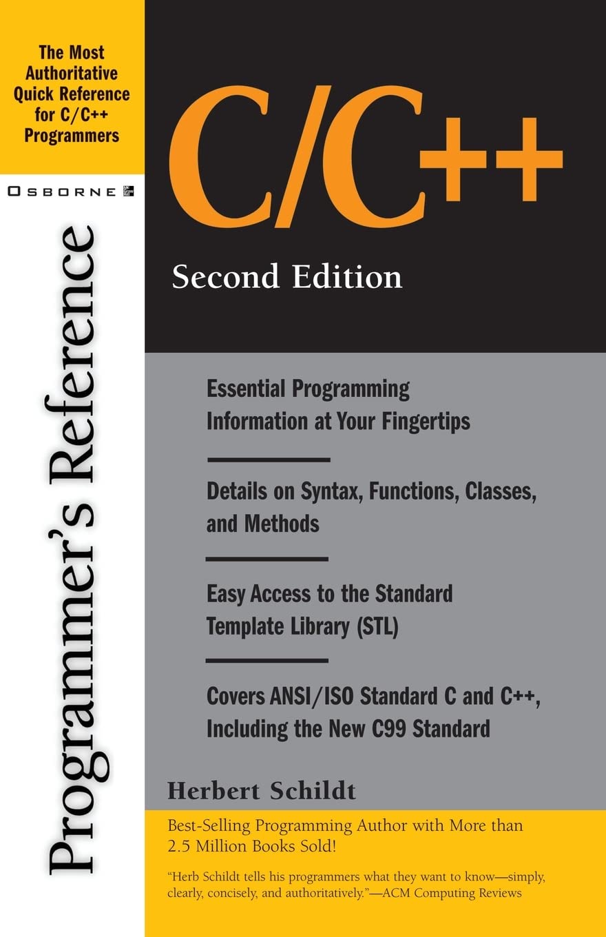 C/C++ Programmer's Reference,New