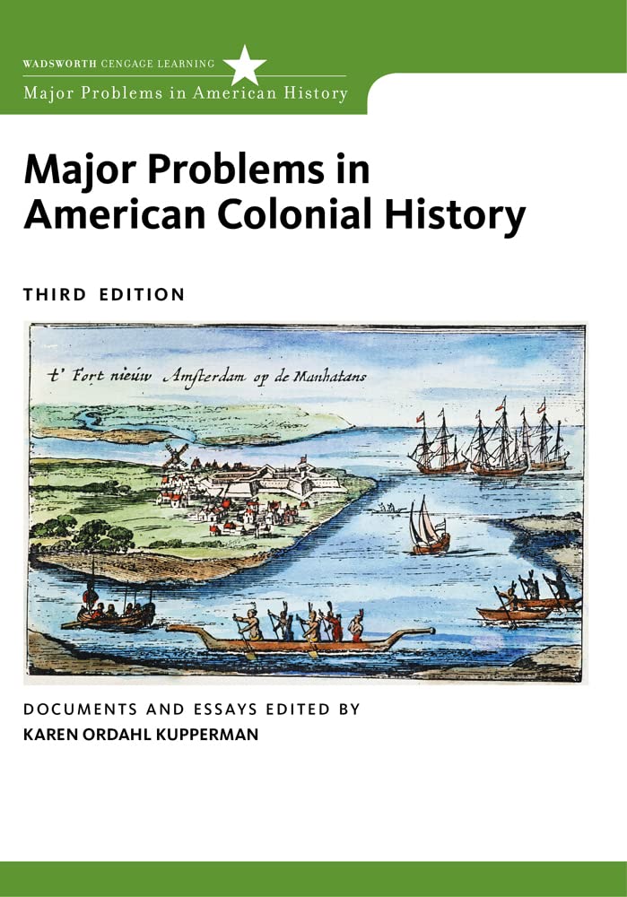 Major Problems in American Colonial History (Major Problems in American History Series),Used