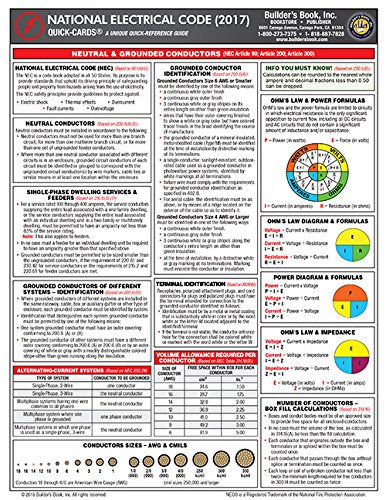 2017 National Electrical Code Nec Quickcard