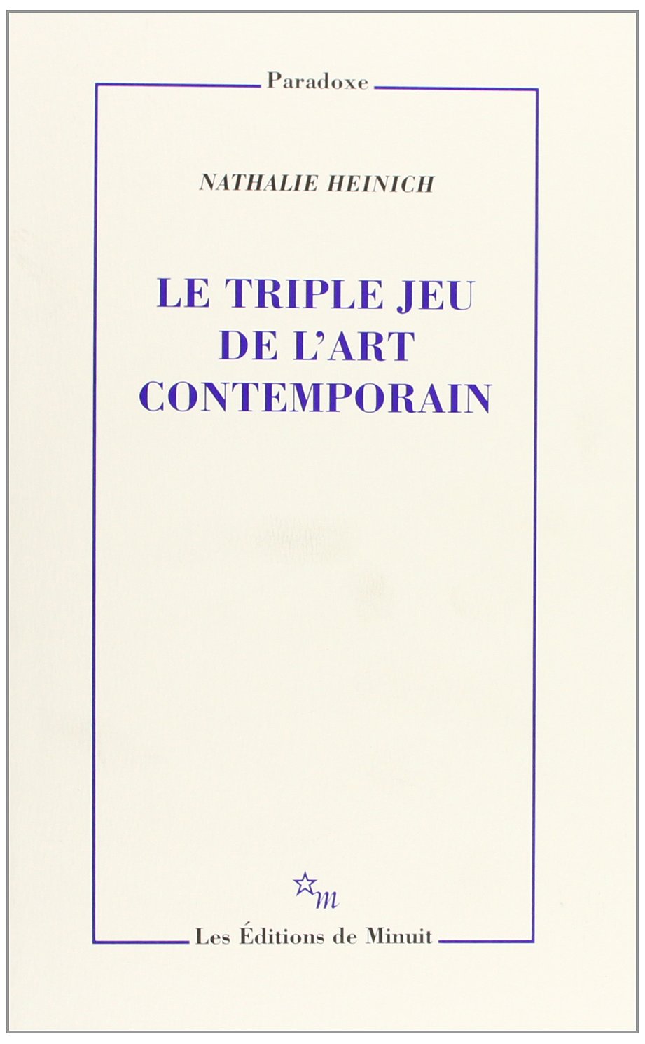 Le triple jeu de l'art contemporain,Used