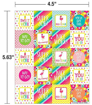 Schoolgirl Style  Simply Stylish Tropical  Motivators Motivational Stickers, 120 Pack,Used