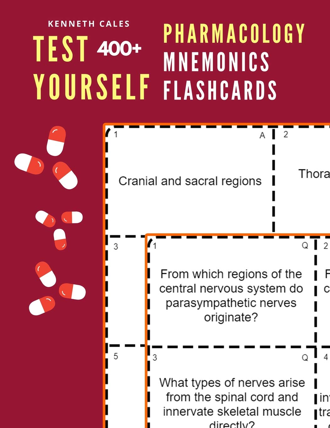 Test Yourself 400+ Pharmacology Mnemonics Flashcards: Practice pharmacology flash cards for exam preparation,Used