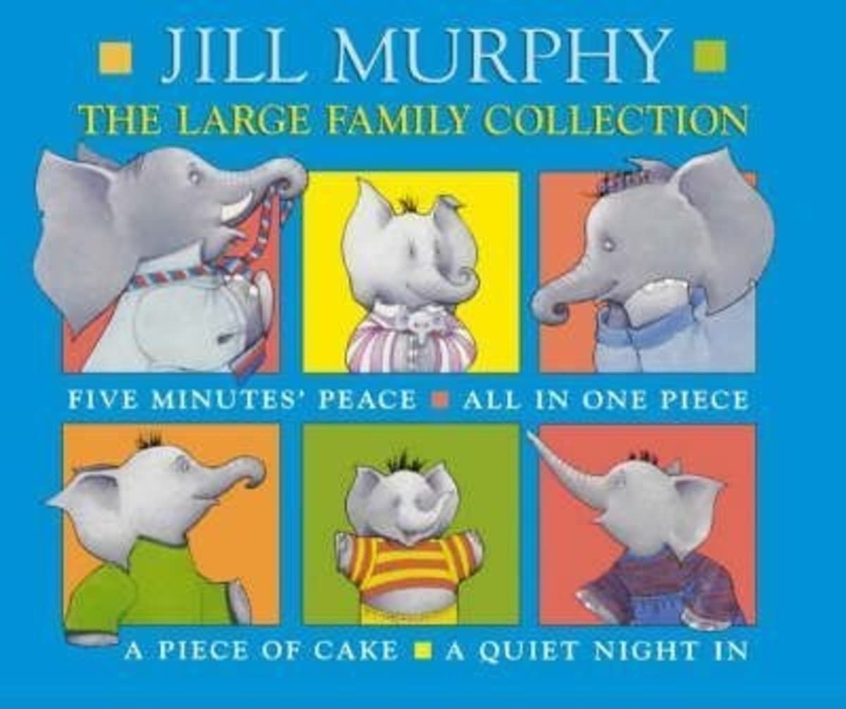 The Large Family 5 Children books Set Collection (A Quiet Night In, A Piece of Cake, All In One Piece, Mr Large In Charge, Five ,Used