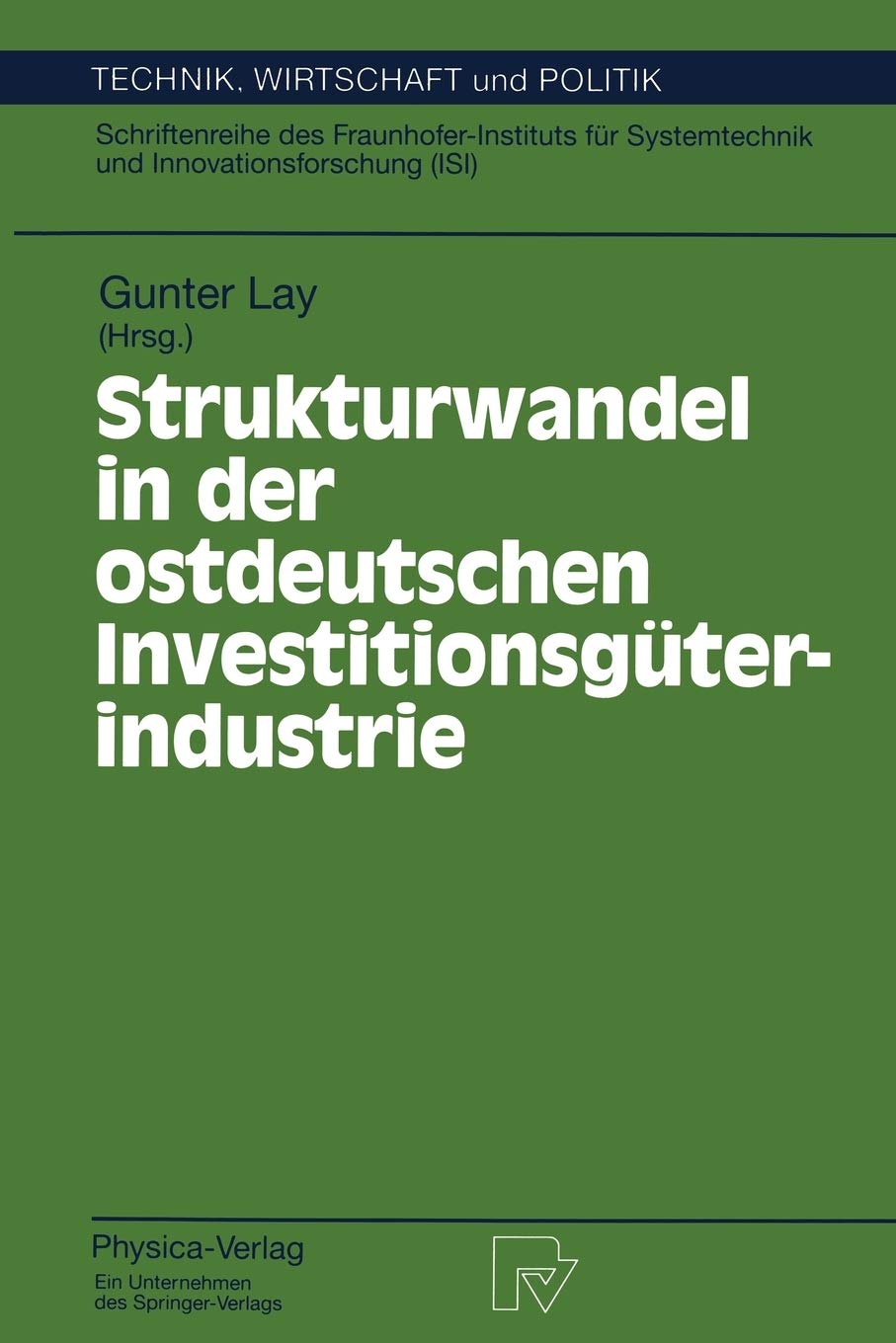 Strukturwandel in der ostdeutschen Investitionsgterindustrie (Technik, Wirtschaft und Politik, 17) (German Edition),Used