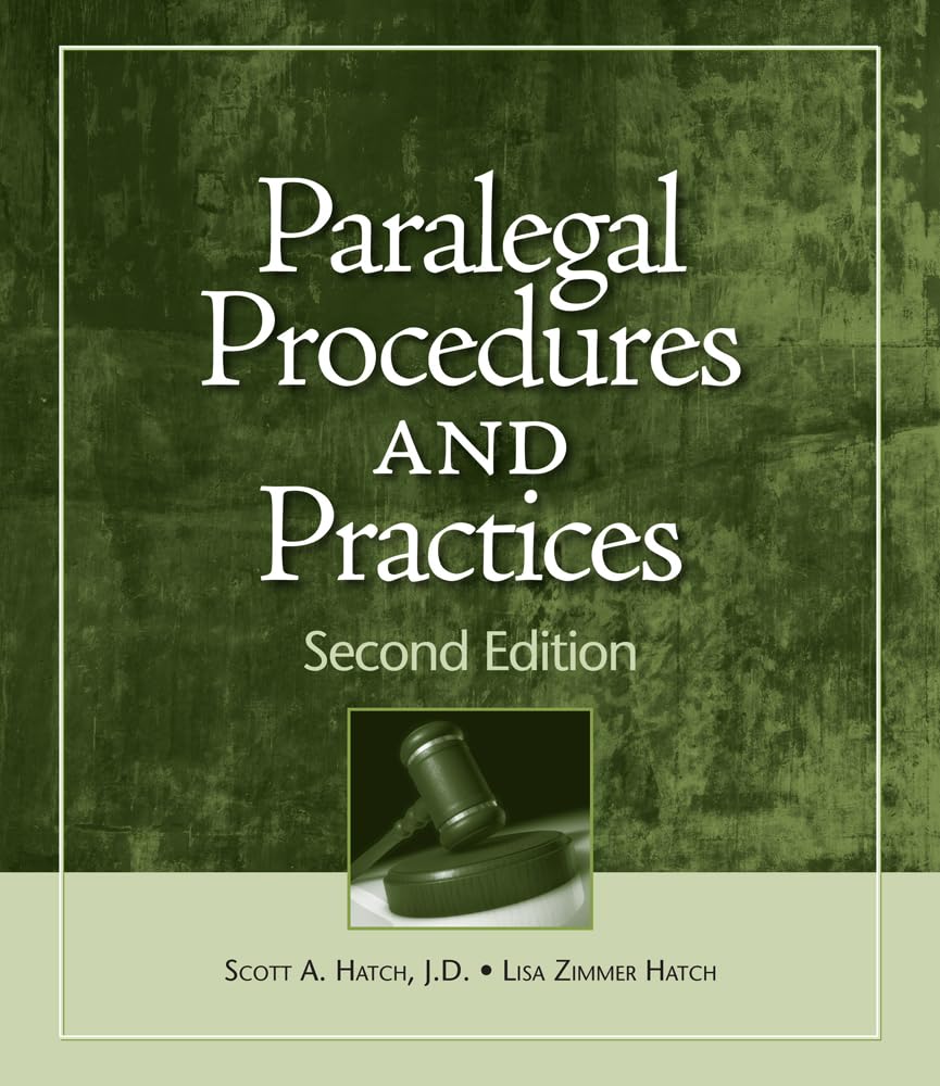 Paralegal Procedures and Practices,Used