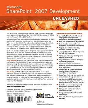 Microsoft SharePoint 2007 Development Unleashed,Used