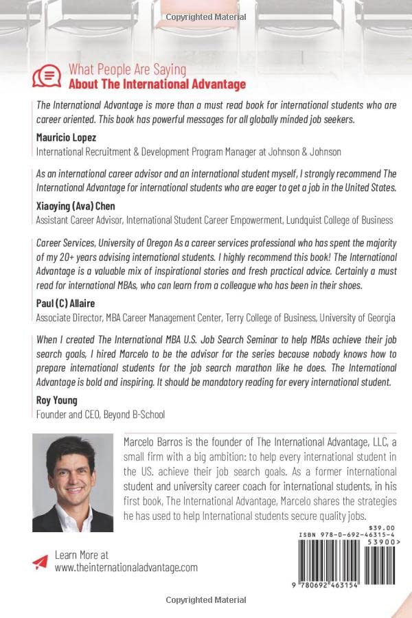 The International Advantage: Get Noticed. Get Hired!,New