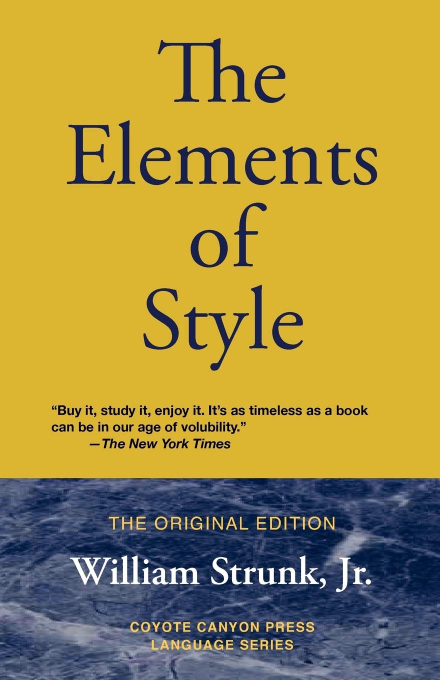 The Elements of Style: The Original Edition,Used