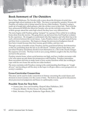 The Outsiders: An Instructional Guide for Literature  Novel Study Guide for 6th12th Grade Literature with Close Reading and Wr,Used