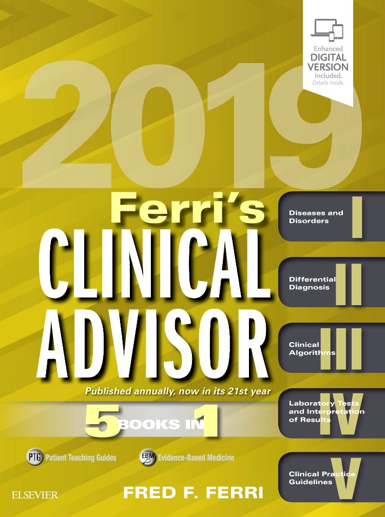 Ferri's Clinical Advisor 2019: 5 Books in 1 (Ferri's Medical Solutions),Used