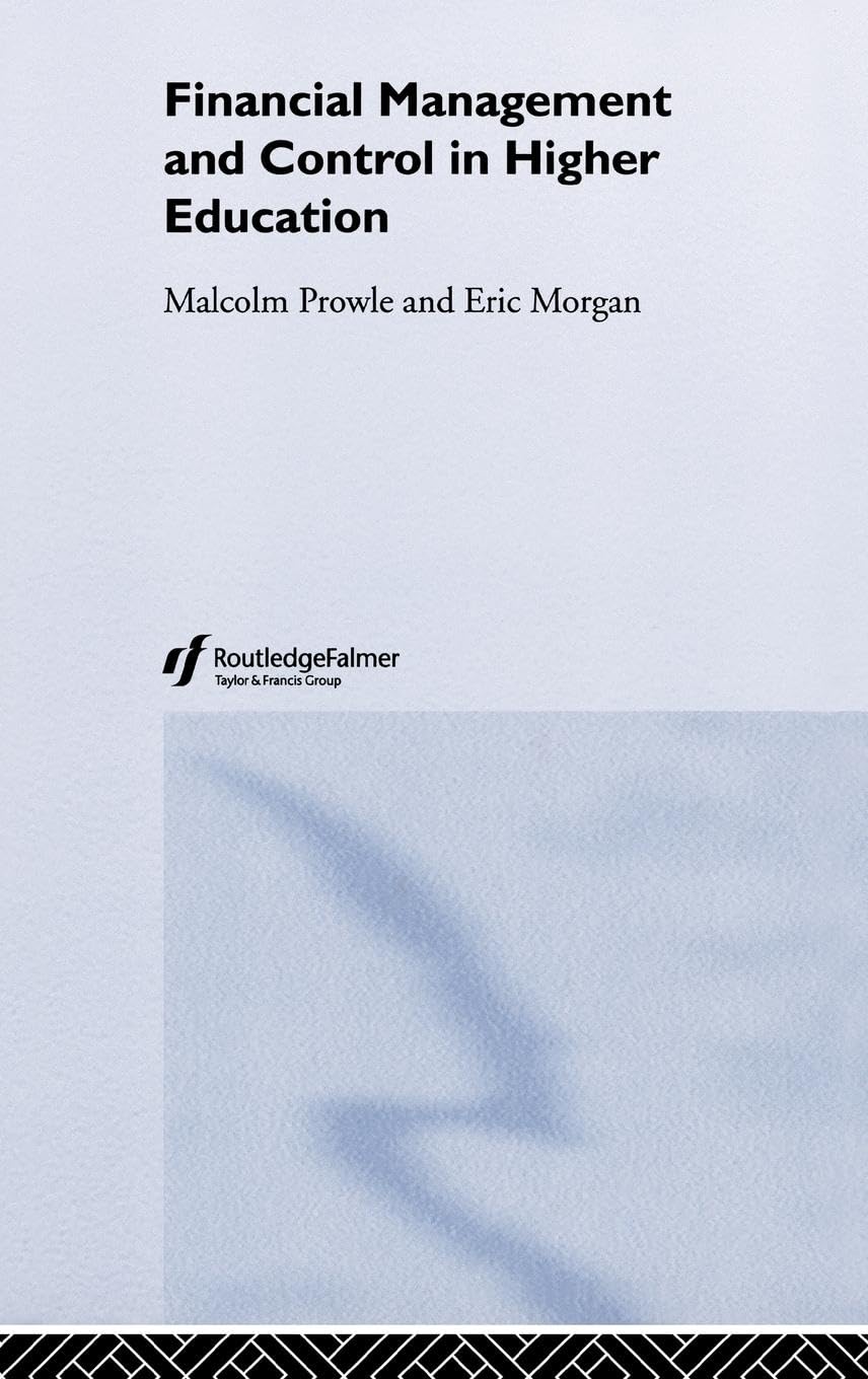 Financial Management and Control in Higher Education,Used