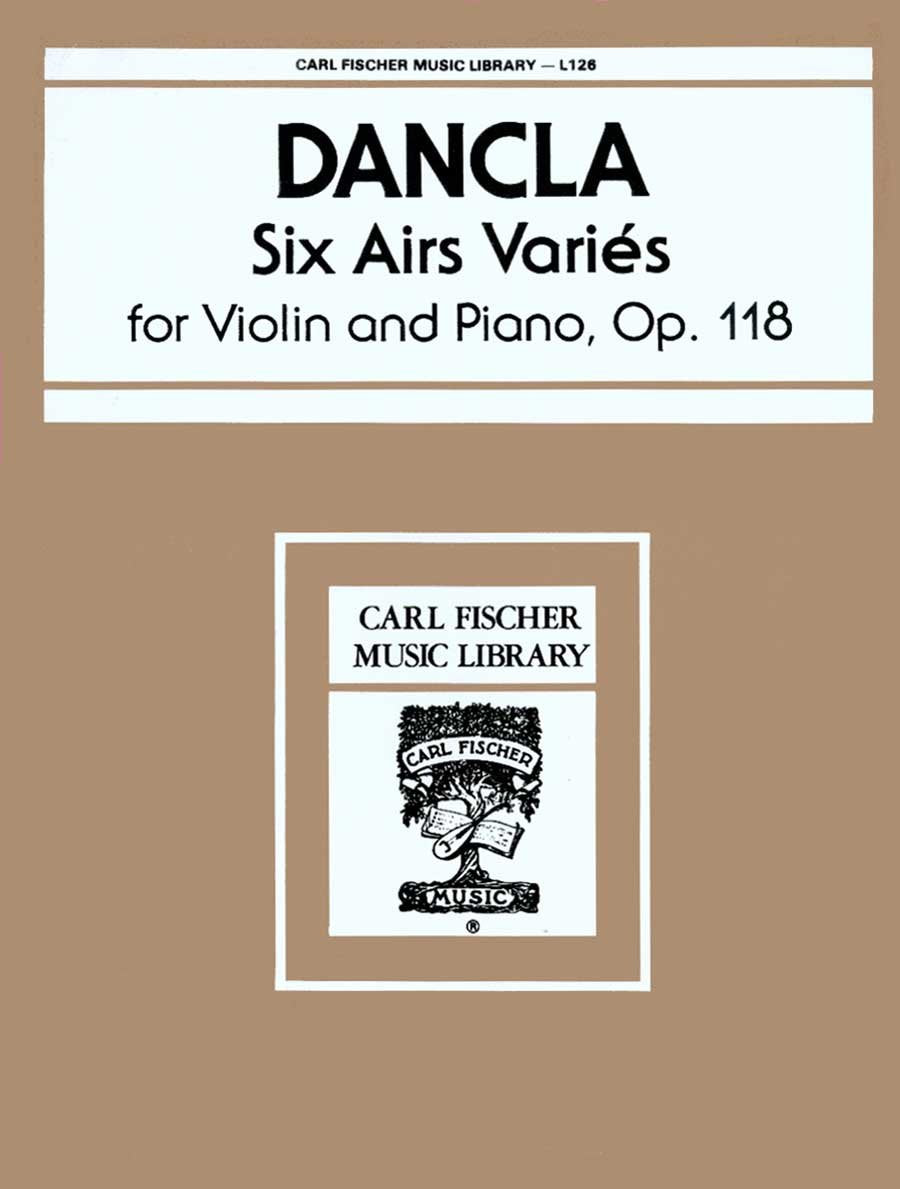 L126  Six Airs Varies Op. 118  Dancla  Violin And Piano (Violon),Used