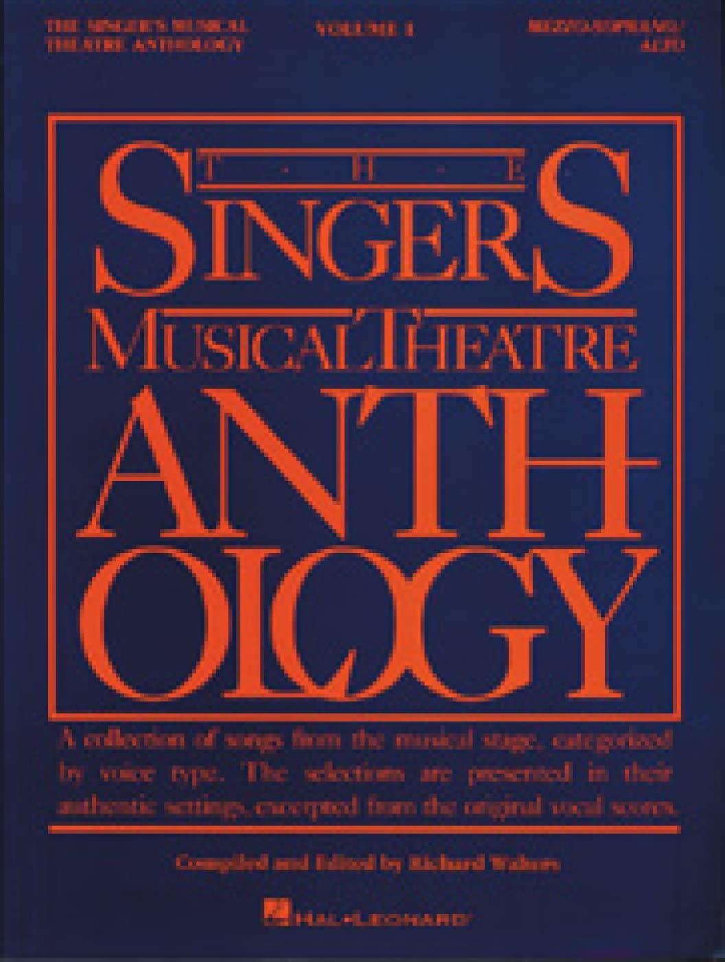 The Singer's Musical Theatre Anthology: Vol. 1, MezzoSoprano/Belter,Used
