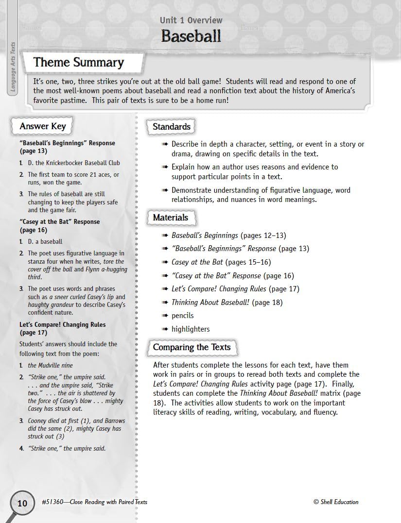 Close Reading with Paired Texts Level 4,Used