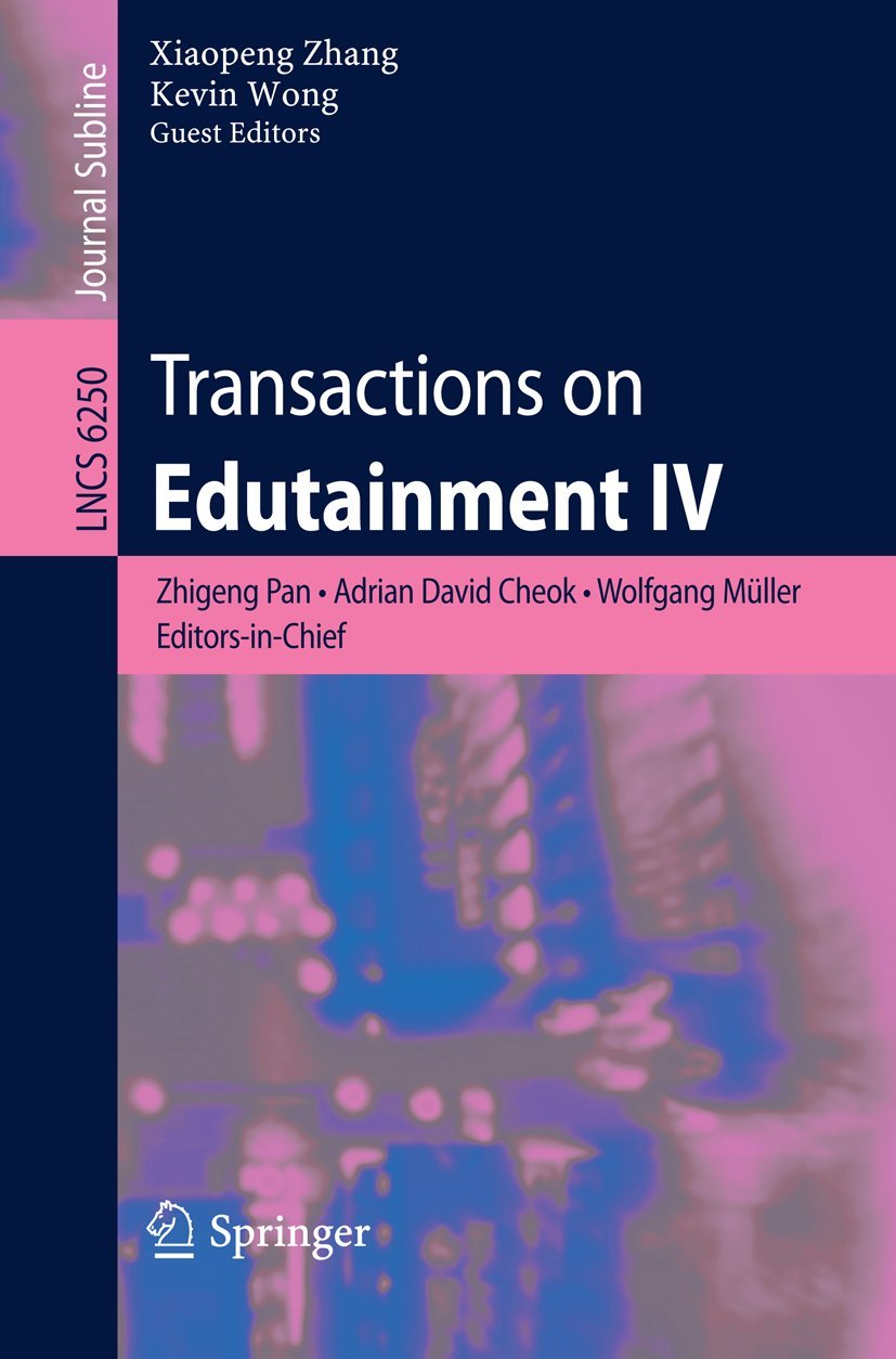 Transactions on Edutainment IV (Lecture Notes in Computer Science, 6250),Used