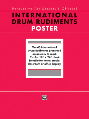 International Drum Rudiments: Poster,New