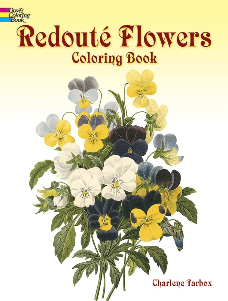 Redout Flowers Coloring Book (Dover Flower Coloring Books),Used