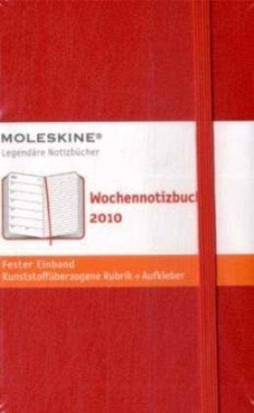 Moleskine Weekly Notebook  2010 12 Month  Pocket, Hard Red