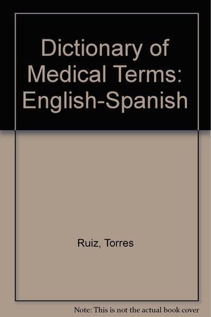 Diccionario De Terminos Medicos, InglesEspanol (Spanish Edition),Used