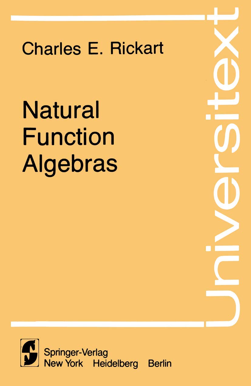 Natural Function Algebras (Universitext),Used
