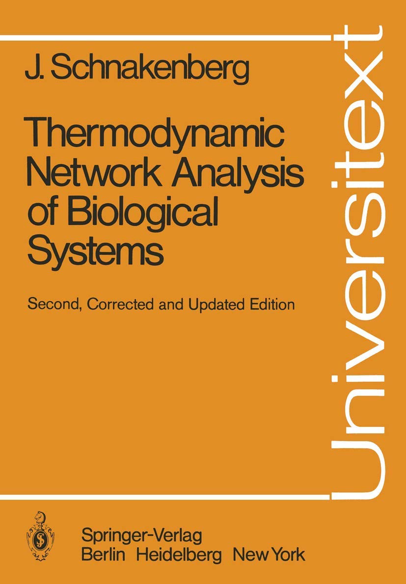 Thermodynamic Network Analysis of Biological Systems (Universitext),Used