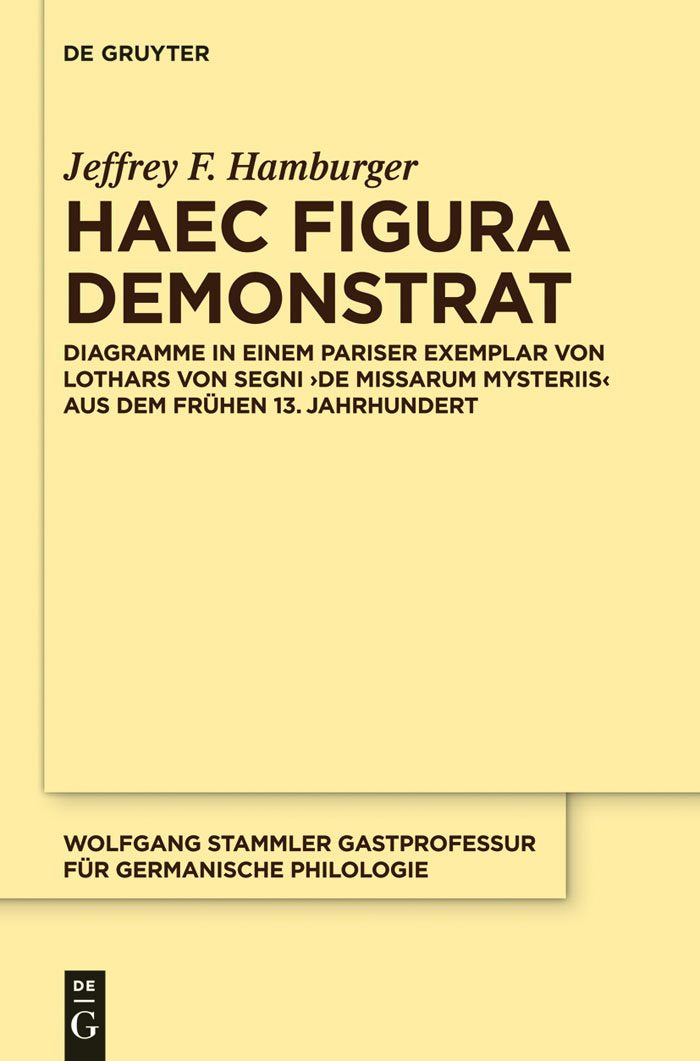 Haec Figura Demonstrat: Diagramme In Einem Pariser Exemplar Von Lothars Von Segni ,De Missarum Mysteriis Aus Dem Frhen 13. Jahrh,Used