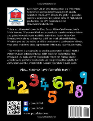 EP Math 3 Workbook: Part of the Easy Peasy AllinOne Homeschool,Used