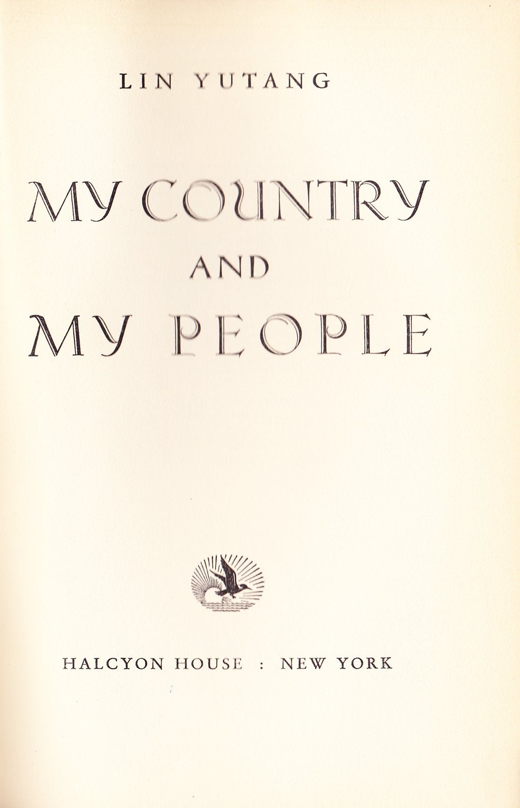 My Country and My People