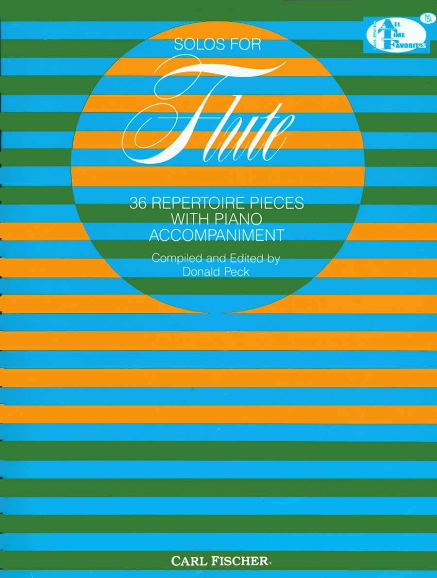 Solos For Flute: 36 Repertoire Pieces With Piano Accompaniment,Used