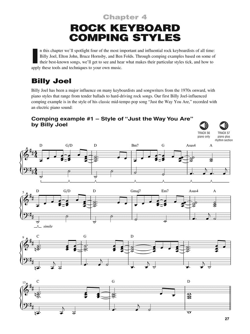 Beginning Rock Keyboard Book/Online Audio (Hal Leonard Keyboard Style),Used