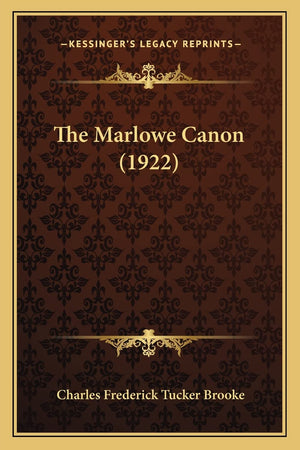 The Marlowe Canon (1922),Used