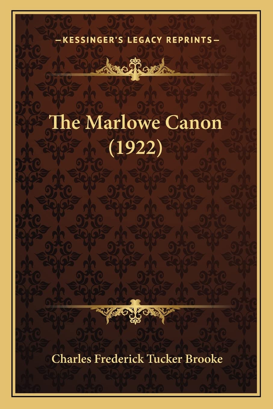 The Marlowe Canon (1922),Used