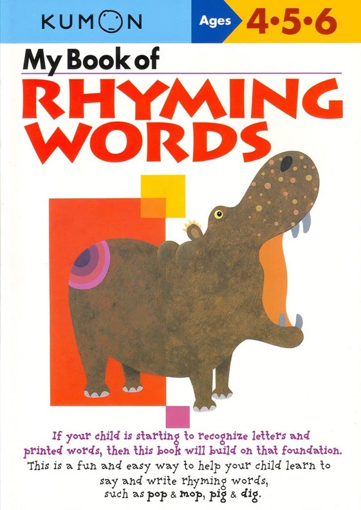 Kumon My Book Of Rhyming Words Ages 46 (Kumon Workbooks),Used