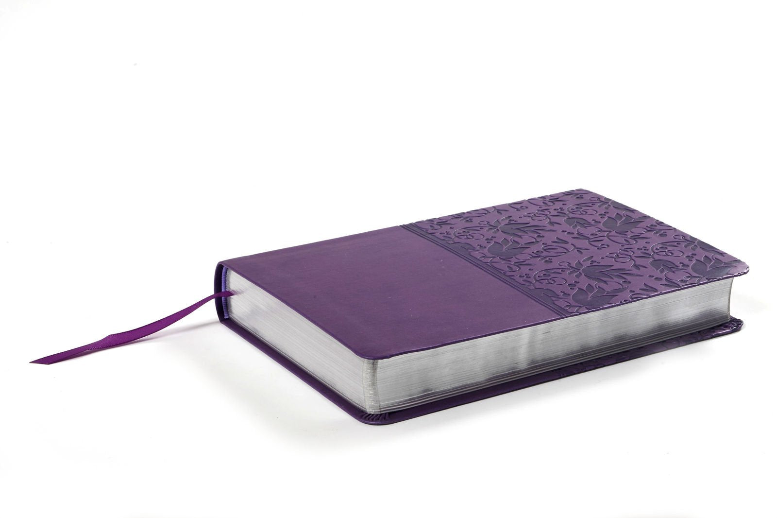 NKJV Large Print Personal Size Reference Bible, Purple LeatherTouch,New