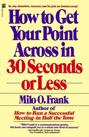 How To Get Your Point Across In 30 Seconds Or Less,Used
