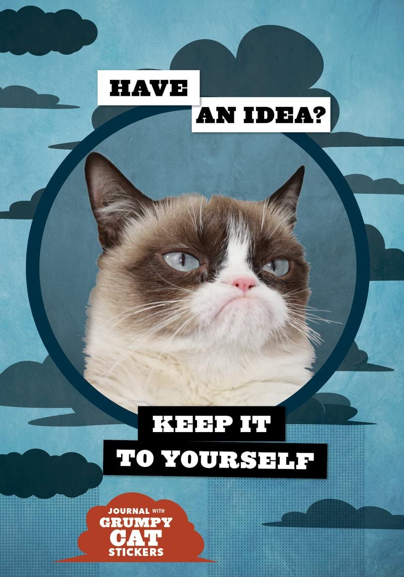 Grumpy Cat Flexi Journal With Stickers