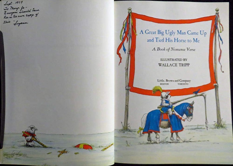 A Great Big Ugly Man Came Up and Tied His Horse to Me: A Book of Nonsense Verse,Used